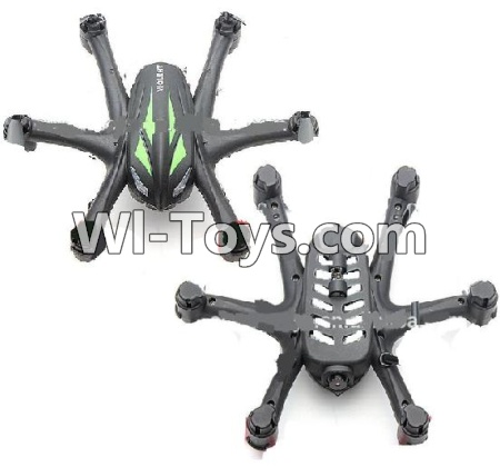 Wltoys Q282 Q282G Q282J parts-04 Upper and Bottom shell cover,Uppper canopy-Black For WLTOYS Q282 RC Quadcopter parts RC Drone parts