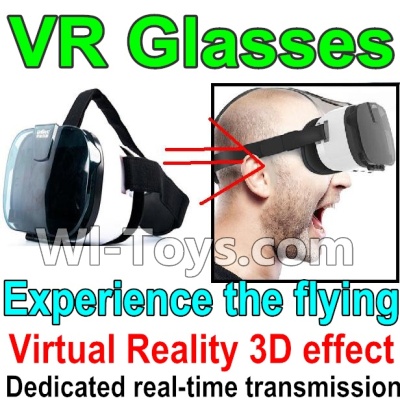 Wltoys Q303 Spare parts-66 3D VR Glassess,It suit 4-6.5 inches phone,2,000,000 pixels,You can experience the flying feeling,Wltoys Q303 RC Quadcopter Drone Spare Parts Accessories,Wltoys Model Q303-A Q303-B Q303-C Replacement Accessories