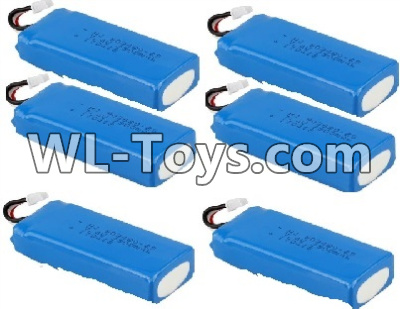 Wltoys Q323 Parts-10-03 Q323-11 7.4V 2300MAH Battery(6pcs),Wltoys Q323 RC Quadcopter Drone Spare Parts Accessories,Wltoys Model Q323-B Q323-C Q323-E Replacement Accessories