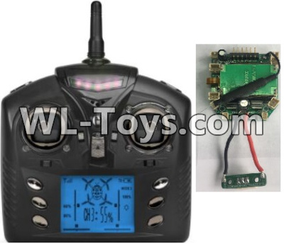 Wltoys Q323 Parts-20-01 Transmitter & Circuit board,Receiver board,Wltoys Q323 RC Quadcopter Drone Spare Parts Accessories,Wltoys Model Q323-B Q323-C Q323-E Replacement Accessories
