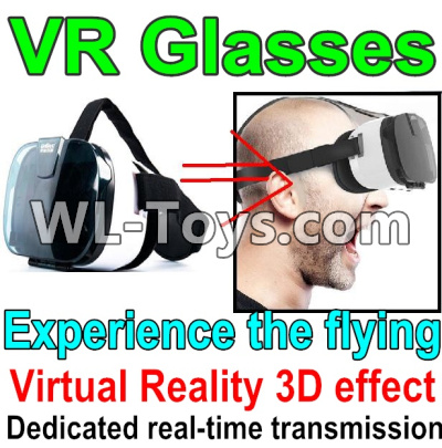 Wltoys Q323 Parts-52 3D VR Glassess-It suit 4-6.5 inches phone,2,000,000 pixels,You can experience the flying feeling,Wltoys Q323 RC Quadcopter Drone Spare Parts Accessories,Wltoys Model Q323-B Q323-C Q323-E Replacement Accessories