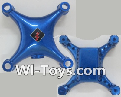 Wltoys Q343 Spare Parts-01-01 Upper and Bottom shell cover cover-Blue,Wltoys Q343 RC Quadcopter Drone Spare Parts Accessories,Wltoys Model Q343 Q343B Q343C Replacement Accessories