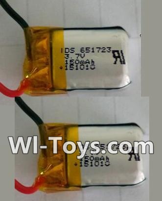 Wltoys Q343 Spare Parts-09-02 Official 3.7V 150MAH Battery(2pcs),Wltoys Q343 RC Quadcopter Drone Spare Parts Accessories,Wltoys Model Q343 Q343B Q343C Replacement Accessories