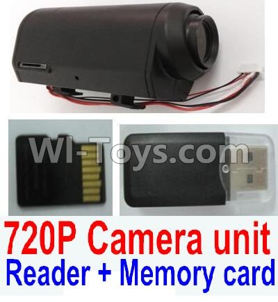 Wltoys Q393 Spare Spare Parts-27 720P camera assembly(Include 720P Camera unit,Reader,4GB Memory card),Wltoys Q393 Q393-A Q393-C Q393-E RC Quadcopter Drone Spare Parts Accessories,Wltoys Model Q393 Replacement Accessories