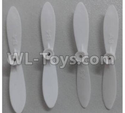 Wltoys Q606 Spare parts-04-01 Main rotor blades,Propellers(4pcs),Wltoys Q606 RC Quadcopter Drone Spare Parts Accessories,Wltoys Model Q616 Mini Drone Replacement Accessories