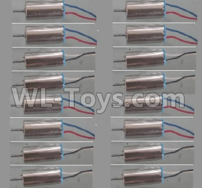 Wltoys Q606 Spare parts-11-01 Main motor with Black and White Wire(8pcs-(CW) & Main motor with Red and Blue wire(8pcs-CCW),Wltoys Q606 RC Quadcopter Drone Spare Parts Accessories,Wltoys Model Q616 Mini Drone Replacement Accessories