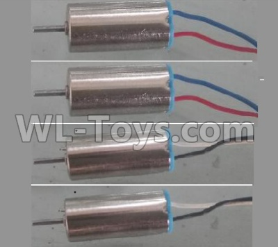 Wltoys Q606 Spare parts-11-02 Main motor with Black and White Wire(2pcs-(CW) & Main motor with Red and Blue wire(2pcs-CCW),Wltoys Q606 RC Quadcopter Drone Spare Parts Accessories,Wltoys Model Q616 Mini Drone Replacement Accessories
