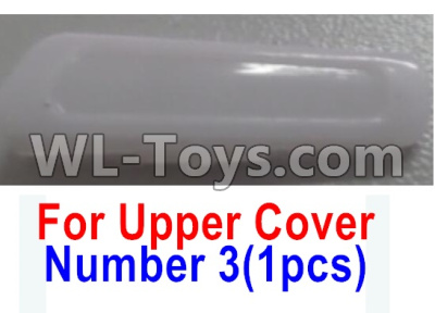 Wltoys Q616 Parts-05 Number 3 Front Right lamp cover for the Upper shell cover,Wltoys Q616 RC Quadcopter Drone Spare Parts Accessories,Wltoys Model Q616 Replacement Accessories