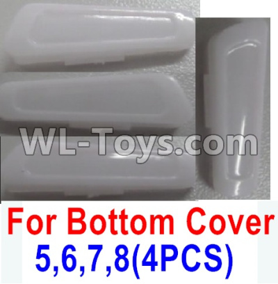 Wltoys Q616 Parts-07-01 Number 5,6,7,8 lamp cover for the Bottom shell cover(4pcs),Wltoys Q616 RC Quadcopter Drone Spare Parts Accessories,Wltoys Model Q616 Replacement Accessories