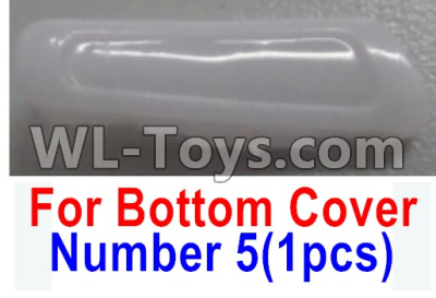 Wltoys Q616 Parts-07-02 Number 5 Rear Left lamp cover for the Bottom shell cover,Wltoys Q616 RC Quadcopter Drone Spare Parts Accessories,Wltoys Model Q616 Replacement Accessories