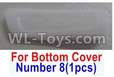 Wltoys Q616 Parts-10 Number 8 Front Right lamp cover for the Bottom shell cover,Wltoys Q616 RC Quadcopter Drone Spare Parts Accessories,Wltoys Model Q616 Replacement Accessories
