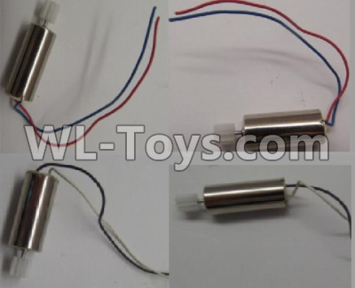 Wltoys Q616 Parts-19-01 Main motor with Red and Blue wire(2pcs) & Main motor with Black and White wire(2pcs)-Total 2x L50 And 2X L70,Wltoys Q616 RC Quadcopter Drone Spare Parts Accessories,Wltoys Model Q616 Replacement Accessories