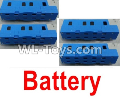 Wltoys Q626 Q626-B Parts-12-03 LI-Poli Battery(4pcs)-Blue,Wltoys Q626 Q626-B RC Quadcopter Drone Spare Parts Accessories,Wltoys Model Q626 Replacement Accessories