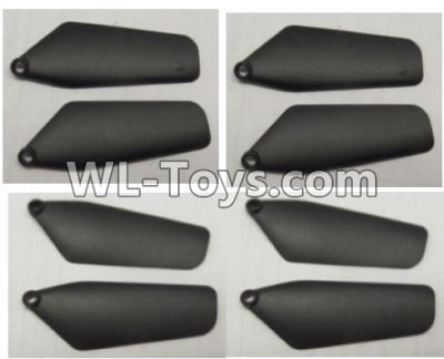 Wltoys Q626 Q626-B Parts-21-01 Main rotor blades,Propellers(8pcs)-Black,Wltoys Q626 Q626-B RC Quadcopter Drone Spare Parts Accessories,Wltoys Model Q626 Replacement Accessories