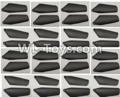 Wltoys Q626 Q626-B Parts-21-02 Main rotor blades,Propellers(32pcs)-Black,Wltoys Q626 Q626-B RC Quadcopter Drone Spare Parts Accessories,Wltoys Model Q626 Replacement Accessories