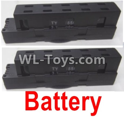Wltoys Q626 Q626-B Parts-24-02 LI-Poli Battery(2pcs)-Black,Wltoys Q626 Q626-B RC Quadcopter Drone Spare Parts Accessories,Wltoys Model Q626 Replacement Accessories