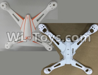 Wltoys Q696 Parts-01-01 Upper and Bottom body shell cover,Wltoys Q696 RC Quadcopter Drone Spare Parts Accessories,Wltoys Model Q696 Replacement Accessories