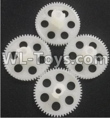 Wltoys Q696 Parts-12-02 Q393-08 Main gear(4pcs),Wltoys Q696 RC Quadcopter Drone Spare Parts Accessories,Wltoys Model Q696 Replacement Accessories