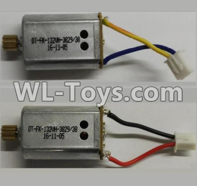 Wltoys Q696 Parts-22-02 Reversing-rotating Motor with Black and Yellow wire(1pcs) & rotating Motor with red and Black wire(1pcs),Wltoys Q696 RC Quadcopter Drone Spare Parts Accessories,Wltoys Model Q696 Replacement Accessories