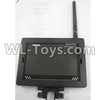 Wltoys Q696 Parts-54 5.8G image transmission return display Screen + antenna set,Wltoys Q696 RC Quadcopter Drone Spare Parts Accessories,Wltoys Model Q696 Replacement Accessories