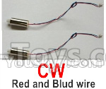 Wltoys-Q838-E Main motor with Red and Blue wire(2pcs-CW,Clockwise)-Q838-E-17,Wltoys Q838-E Parts,Wltoys Q838-E RC Drone Parts