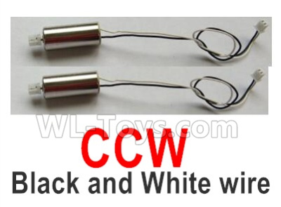 Wltoys-Q838-E Main motor with Black and White Wire(2pcs-CCW-Counterclockwise)-Q838-E-18,Wltoys Q838-E Parts,Wltoys Q838-E RC Drone Parts
