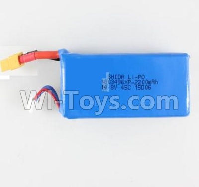 Wltoys V383 Spare parts-14 Li-poly 14.8 2200mah 50C Battery,Wltoys V383 RC Quadcopter Drone Spare Parts Accessories,Wltoys Model V383 Replacement Accessories