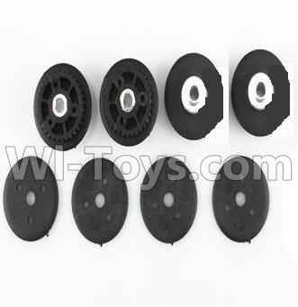 Wltoys V383 Spare parts-18 The Two level Leather belt Wheel Cover(8pcs),Wltoys V383 RC Quadcopter Drone Spare Parts Accessories,Wltoys Model V383 Replacement Accessories