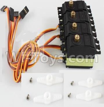 Wltoys V383 Spare parts-42 Servo unit(4pcs),Wltoys V383 RC Quadcopter Drone Spare Parts Accessories,Wltoys Model V383 Replacement Accessories