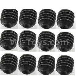 Wltoys V383 Spare parts-63 set screw,in ner hexagon Headless Machine Teeth (M3X3)-Total 12 pcs,Wltoys V383 RC Quadcopter Drone Spare Parts Accessories,Wltoys Model V383 Replacement Accessories