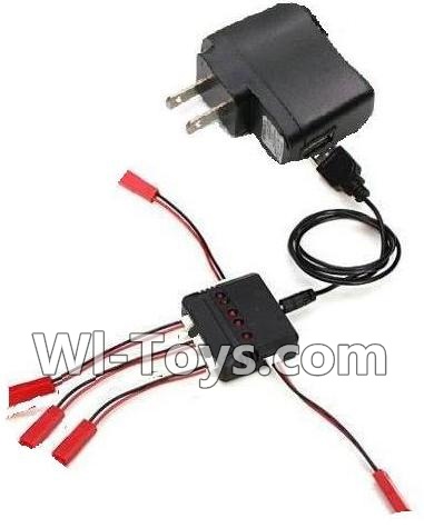 Wltoys V686 V686G V686K parts-14 Upgrade 1-to-5 charger with balance charger & USB-to-Socket Conversion plug For Wltoys V686 V686G Quadcopter parts,V686 Drone Spare parts