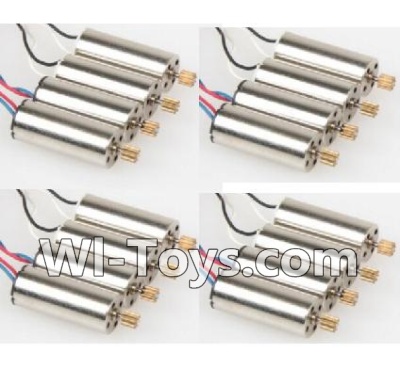 Wltoys V686 V686G V686K parts-31 rotating Motor with red and Blue wire(8pcs) & Reversing-rotating Motor with Black and white wire(8pcs) For Wltoys V686 V686G Quadcopter parts,V686 Drone Spare parts