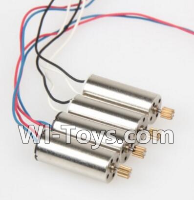 Wltoys V686 V686G V686K parts-32 rotating Motor with red and Blue wire(2pcs) & Reversing-rotating Motor with Black and white wire(2pcs) For Wltoys V686 V686G Quadcopter parts,V686 Drone Spare parts