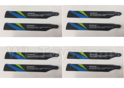 Wltoys V911S Parts-01-02 V911S.0001 Propellers,Main rotor blades(8pcs),Wltoys V911 RC Helicopter spare parts accessories,2.4G 4CH 6-Aixs Gyro Flybarless WLtech V911S Parts