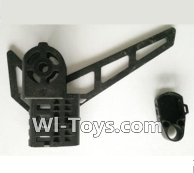 Wltoys V950 Spare-Parts-26 Tail motor cover with verticall wing,Wltoys V950 RC Helicopter Spare Parts Brushless Wltoys V950 Parts Replacement Accessories