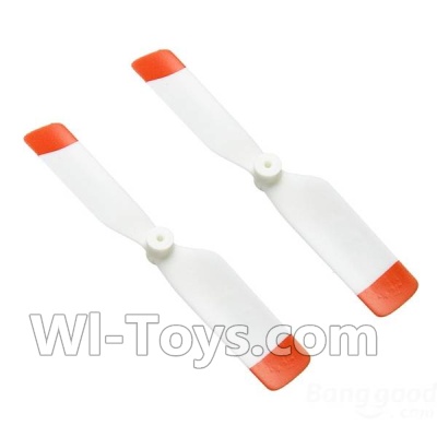 XK K124 Parts-06 Official Tail balde(2pcs-Red) For XK K124 helicopter Spare parts,EC145 6CH Flybarless RC Helicopter parts