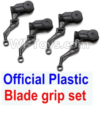 XK K124 Parts-32 Official Plastic blade grip set unit(Include the Main grip set(3pcs) & link rod(3pcs)) For XK K124 helicopter Spare parts,EC145 6CH Flybarless RC Helicopter parts