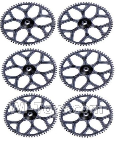 XK K124 Parts-40 Main gear(6pcs) For XK K124 helicopter Spare parts,EC145 6CH Flybarless RC Helicopter parts