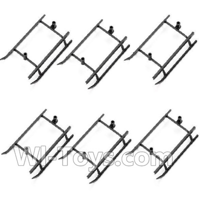 XK K124 Parts-50 Landing skid(6pcs) For XK K124 helicopter Spare parts,EC145 6CH Flybarless RC Helicopter parts