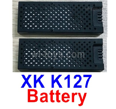 Wltoys XK K127 RC Battery Pack Parts.K127.0010.2pcs.3.7V 400mAh 20C Lipo Battery.XK EAGLE K127 RC Helicopter Replacement Accessories.