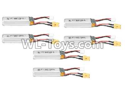 XK K130 Battery Parts-7.4V 600mAh 25C Battery(6pcs)-K130.0015,XK K130 parts,XK K130 Helicopter Parts