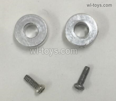 Wltoys XK K200 Parts 2pcs fixed ring with 2pcs Screws set for the main shaft.K130.0007.The Ring Size is φ3φ7x3mm.The Screws Size is 1.4x3PM D=2.5.XK Force K200 RC Helicopter Replacement Accessories.