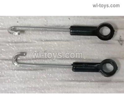 Wltoys XK K200 Parts Lower Link rod group.K200.0019.Lower steering connect buckle.Total 2pcs.XK Force K200 RC Helicopter Replacement Accessories.