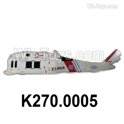 Wltoys K270 Parts K270.0005 Left Hull Set.WLtoys XK K270 RC Helicopter Accessories,UH-60L Black Hawk,K270 Rescue helicopter spare parts