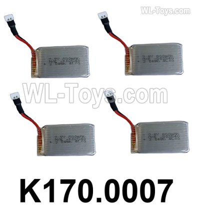 Wltoys K270 Parts K170.0007 Battery Set-4pcs.WLtoys XK K270 RC Helicopter Accessories,UH-60L Black Hawk,K270 Rescue helicopter spare parts