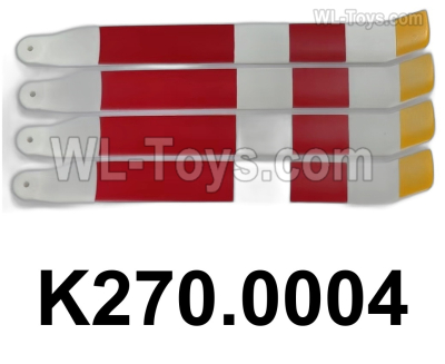 Wltoys K270 Parts K270.0004 Blade Set.WLtoys XK K270 RC Helicopter Accessories,UH-60L Black Hawk,K270 Rescue helicopter spare parts