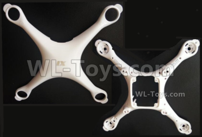 Wltoys XK X1 Parts-body shell cover-(Upper + Bottom),Wltoys XK X1 Drone Parts,XK X1 Quadcopter Parts