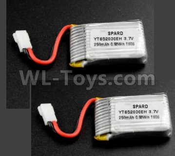 Wltoys XK X100 Parts-Battery-2pcs-3.7V 250MAH Battery-X100.007,Jaguar XK X100 Drone Parts,XK X100 Quadcopter Parts