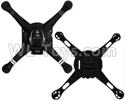 XK X260 Spare parts-01-01 Upper and Bottom body shell cover,XK X260 RC Quadcopter Drone Spare Parts Replacement Accessories