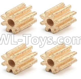 XK X260 Spare parts-08-04 X260-14 Small Copper Gear for the Motor(4pcs),XK X260 RC Quadcopter Drone Spare Parts Replacement Accessories